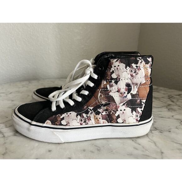 Vans ASPCA Kittens Cats SK8-HI Sneaker Shoes Mens 5 Womens 6.5 Limited Edition - Picture 3 of 6